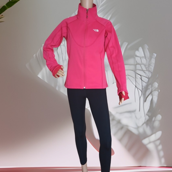 The North Face Women's Pink Full Zip Activewear Sport Jacket - Picture 1 of 16